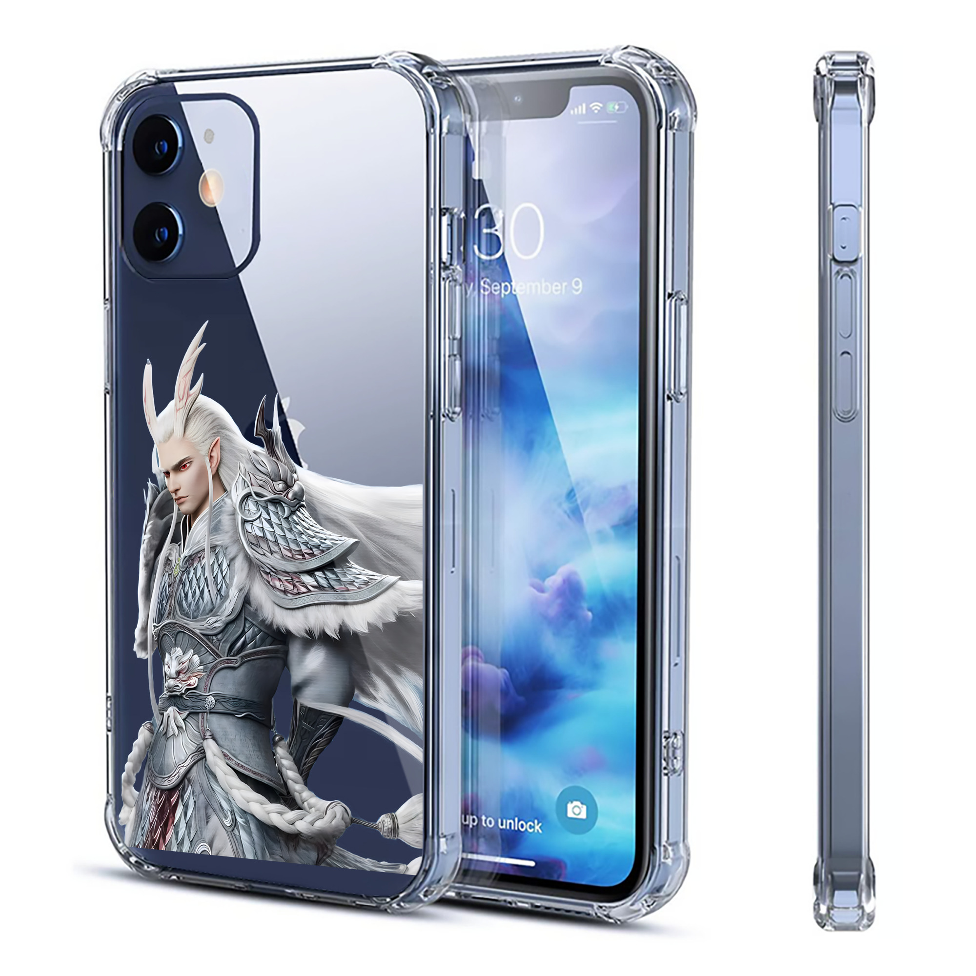 （画像用） Ne Zha 2 ナタ 魔童の大暴れ 【iPhone 12シリーズ対応】透明スマホケース（クリアソフトケース）